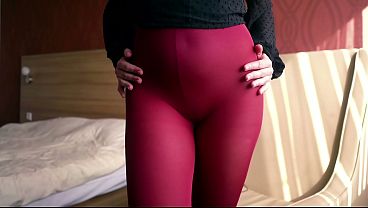 My red pantyhose and pink soles will make you cum (ASMR – POV)